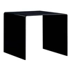 Image de Table basse Noir 50x50x45 cm Verre trempé
