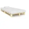 Image de Cadre de lit de palette sans matelas bois pin massif 120x200 cm