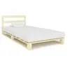 Image de Cadre de lit de palette sans matelas 90x200 cm bois pin massif