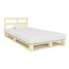 Image de Cadre de lit de palette sans matelas bois pin massif 120x200 cm