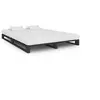 Image de Cadre de lit de palette sans matelas gris 120x200cm bois massif