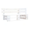 Image de Banc d angle palette de jardin bois blanc