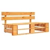 Image de Banc palette de jardin bois marron miel