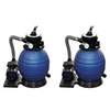Image de Pompes à filtre à sable 2 pcs 400 W 11000 l h