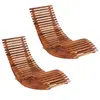 Image de Chaises longues basculantes 2 pcs Bois d'acacia