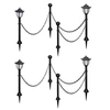 Image de Lampes Solaires 4 pcs avec Chaîne et Piquets Eclairage d'Allée Lumière de Jardin Terrasse Patio Cour Balcon Chemin 277119