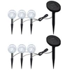 Image de Lampes de jardin à LED 6pcs Ancrage à piquet et panneau solaire