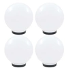 Image de 4x Lampes à LED sous Forme de Boule Sphérique Eclairage Lampes Solaires Lampes d'Allée Lumière de Jardin Patio 277142