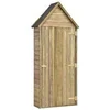 Image de Abri à outils de jardin avec porte 77x28x178cm Pinède imprégnée