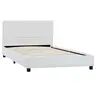 Image de Cadre de lit Blanc Similicuir 100 x 200 cm