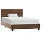 Image de Cadre de lit sans matelas marron similicuir daim 90x200 cm