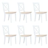 Image de Lot de 6 chaise en bois massif non pliable H. 90 cm interieur