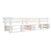 Image de Canapé de jardin palette 2 places blanc bois