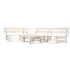 Image de Ensembles de bancs. canapes et tables de jardin Bois 4 personnes 4 pieces