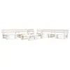Image de Ensembles de bancs. canapes et tables de jardin bois blanc 6 pieces 66 x 60 x 55 6 personnes