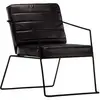 Image de Fauteuil echt leernoir