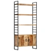 Image de Bibliothèque à 4 niveaux 80x30x180 cm Bois de manguier brut