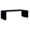 Image de Salontafel 98x45x31 cm gehard glas zwart 284729