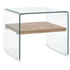 Image de Table basse Clair 50x50x45 cm Verre trempé