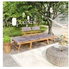 Image de Chaise longue avec coussin 2 en 1 190 cm Bois solide d acacia