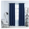 Image de Gordijn verduisterend met metalen ringen 2 st 140x245 cm blauw134452