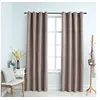 Image de Gordijn verduisterend met metalen ringen 2 st 140x175 cm taupe134476