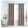 Image de Gordijn verduisterend met metalen ringen 2 st 140x245 cm taupe134478