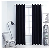 Image de Rideaux occultants avec anneaux 2 pcs Velours Noir 140x225 cm