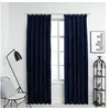 Image de Gordijnen verduisterend 2 st met haken 140x175 cm fluweel blauw134532