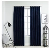 Image de Gordijnen verduisterend 2 st met haken 140x225 cm fluweel blauw134533