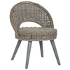 Image de Fauteuil kubu rattan gris