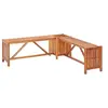 Image de Banc de jardin et jardinière 117x117x40 cm Bois solide d acacia