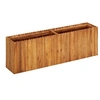 Image de Lit Surélevé Rectangulaire Jardinière Pot à Fleurs Bac de Plantes Pot à Plante Jardin Balcon Véranda 150x30x50 cm Bois Massif d'Acacia