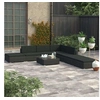 Image de Salon de jardin modulable polyethylene noir 8 pieces 74.0 x 74 x 26 7 personnes