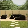 Image de Salon de jardin modulable resine tressee noir 10 personnes 70 x 70 x 52.5 cm 10 pieces