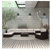 Image de Salon de jardin modulable resine tressee 10 personnes 11 pieces
