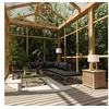 Image de Salon de jardin modulable resine tressee gris 6 pieces x 70 x 52.5 5 personnes