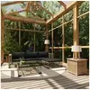 Image de Salon de jardin modulable 5 pieces gris resine tressee 70 x 70 x 52.5 cm 4 personnes