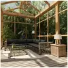 Image de Salon de jardin 6 pcs avec coussins résine tressée gris