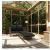 Image de Salon de jardin 2 pcs avec coussins Résine tressée Gris