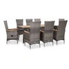 Image de Salon de jardin resine tressee 9 personnes 9 pieces