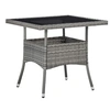 Image de Table a manger fixe sans tiroir 4 personnes carre en verre L 80 cm