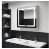Image de Armoire de salle de bain à miroir LED 80x12,2x68 cm
