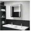 Image de Armoire de salle de bain à miroir LED 60x14x62 cm