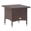 Image de Table à thé Marron 50x50x47 cm Résine tressée