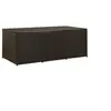Image de Boîte de rangement de jardin résine tressée 180x90x70 cm marron