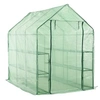 Image de Serre de plain pied avec 12 étagères Acier 143x214x196 cm