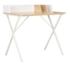 Image de Bureau Blanc et naturel 80x50x84 cm