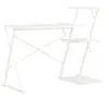 Image de Bureau avec étagère Blanc 116x50x93 cm