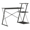 Image de Bureau avec étagère Noir 116x50x93 cm